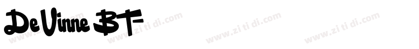 De Vinne BT字体转换